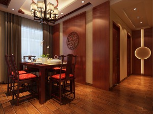 生活家装饰 汇祥林里 92平 三居室 造价13万 中式 餐厅