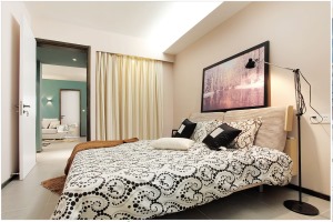 重庆生活家装饰 | 90m²现代深色系风格装修效果图 卧室
