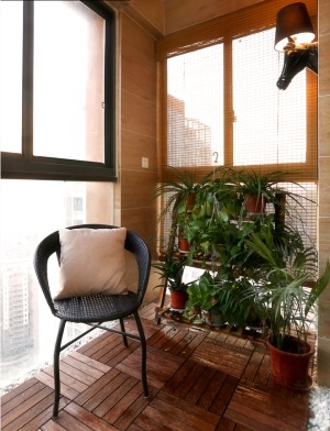 重庆生活家装饰 | 110m2现代风格装修效果图 阳台