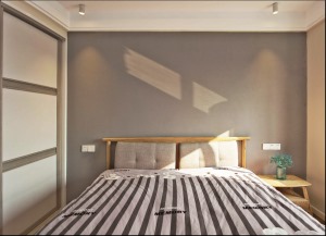 重庆生活家装饰 | 98m²北欧原木风格装修效果图 床头