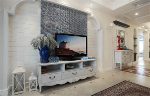 重庆生活家装饰 | 两室两厅地中海风格装修案例 电视墙