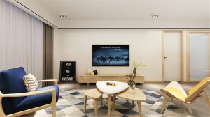 重庆生活家装饰 | 108m2北欧风格装修效果图 电视墙