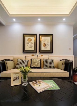 重庆生活家装饰 | 120m²小美式风格装修效果图 沙发