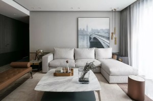 生活家装饰|190平方大平层新中式风格案例 沙发