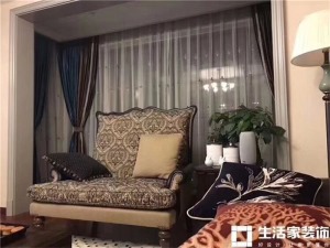 重庆生活家装饰 | 130m2简美式风格装修实景图 沙发