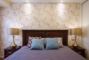 重庆生活家装饰|120平方现代美式风格装修案例 卧室
