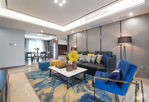 重庆生活家装饰 | 150m2现代简约港式风情设计案例  沙发