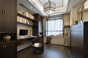 重庆生活家装饰 | 300m²中式风格装修设计案例 书房