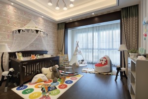 重庆生活家装饰 | 300m²中式风格装修设计案例 儿童房