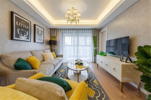 重庆生活家装饰 | 117平方美式风格案例 客厅