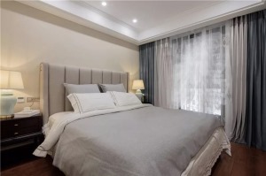 重庆生活家装饰 | 158平方大平层简约美式风格装修案例  卧室