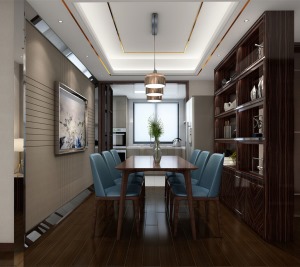 重庆生活家装饰 | 130m²轻奢现代风格案例设计 餐厅