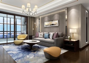 重庆生活家装饰 | 130m2轻奢现代风格案例设计 沙发背景