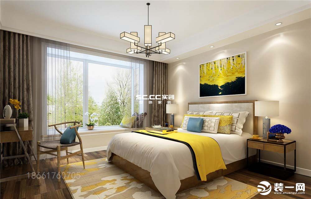 青特赫山125平，色彩斑斓的现代中式，让家居更惊艳