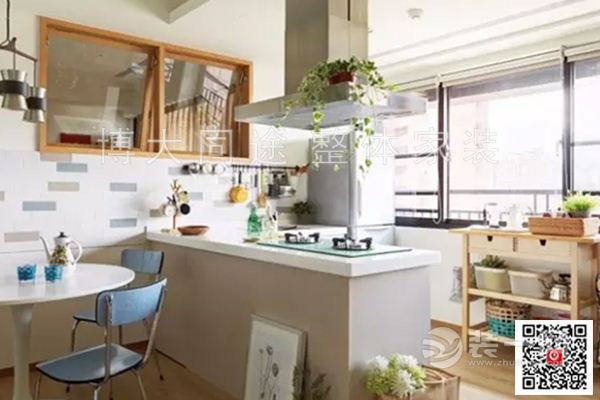 129平米现代三居室厨房装修图