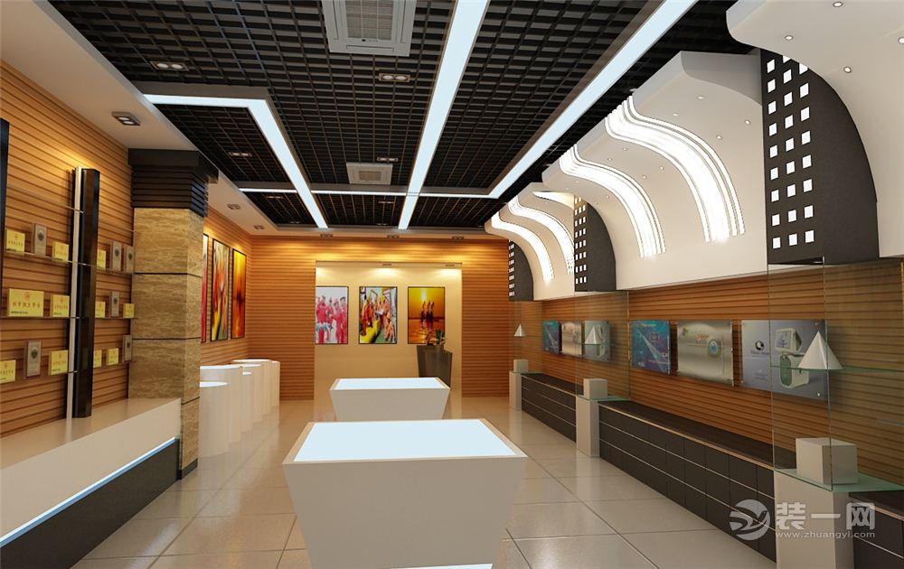 现代风格商铺装修效果图小展厅 大厅