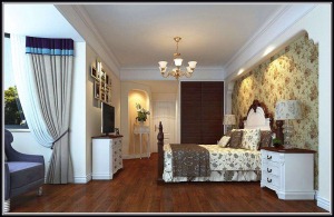 三润城 150平 三居室 造价23万 简约欧式卧室