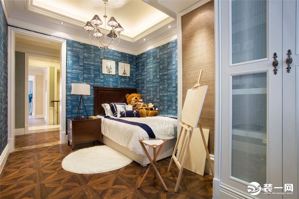 上海四居室150平美式轻奢风格儿童房装修效果图