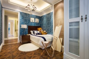 上海四居室150平美式輕奢風格兒童房裝修效果圖