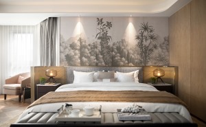 上海别墅大户型253平混搭风格卧室装修效果图