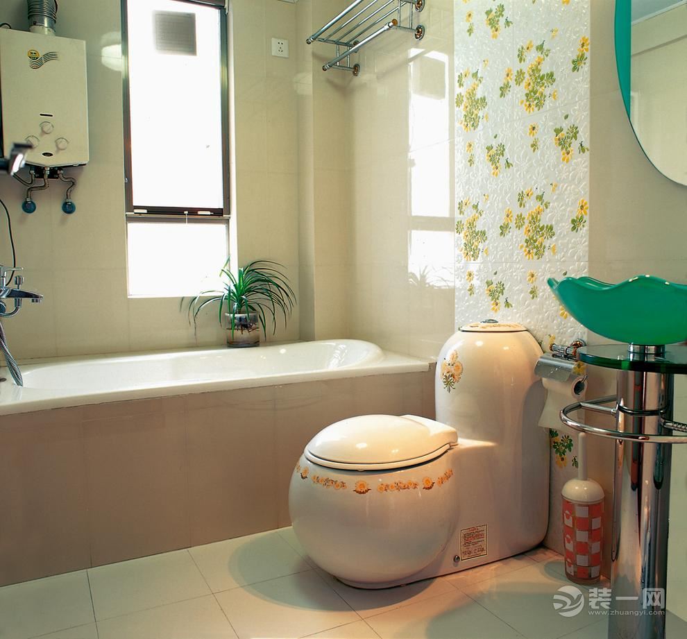 广州翡翠绿洲146平米四居室现代田园风格厕所实景图