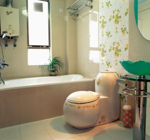 广州翡翠绿洲146平米四居室现代田园风格厕所实景图