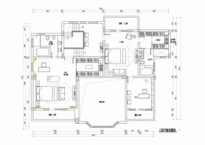 广州保利林语山庄432平米别墅欧式风格三层平面布置图