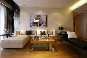 广州岭南新世界93平米三居室现代风格案例图