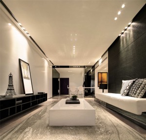 广州万科华府123平米三居室现代风格案例图