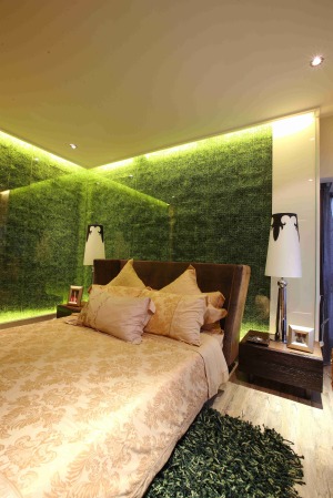广州春江花园110平米三居室现代风格卧室