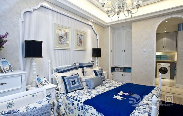 美加格装饰 89平 二居室 造价10万 浪漫地中海风格客厅