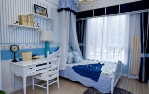 美加格装饰 89平 二居室 造价10万 浪漫地中海风格 儿童房
