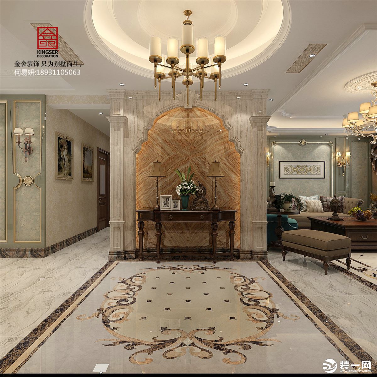 上海建德公馆奢华欧式风格餐厅装修效果图2014图片_太平洋家居网图库