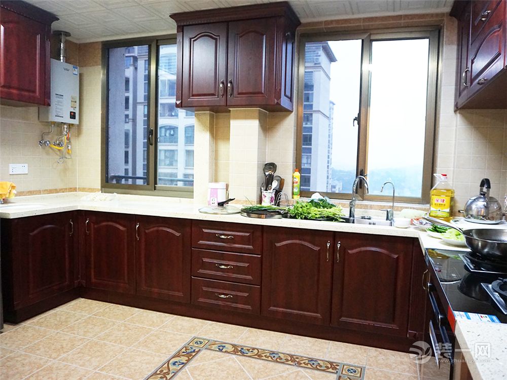 景泰家园 100平 三居室 造价9万 混搭风格厨房