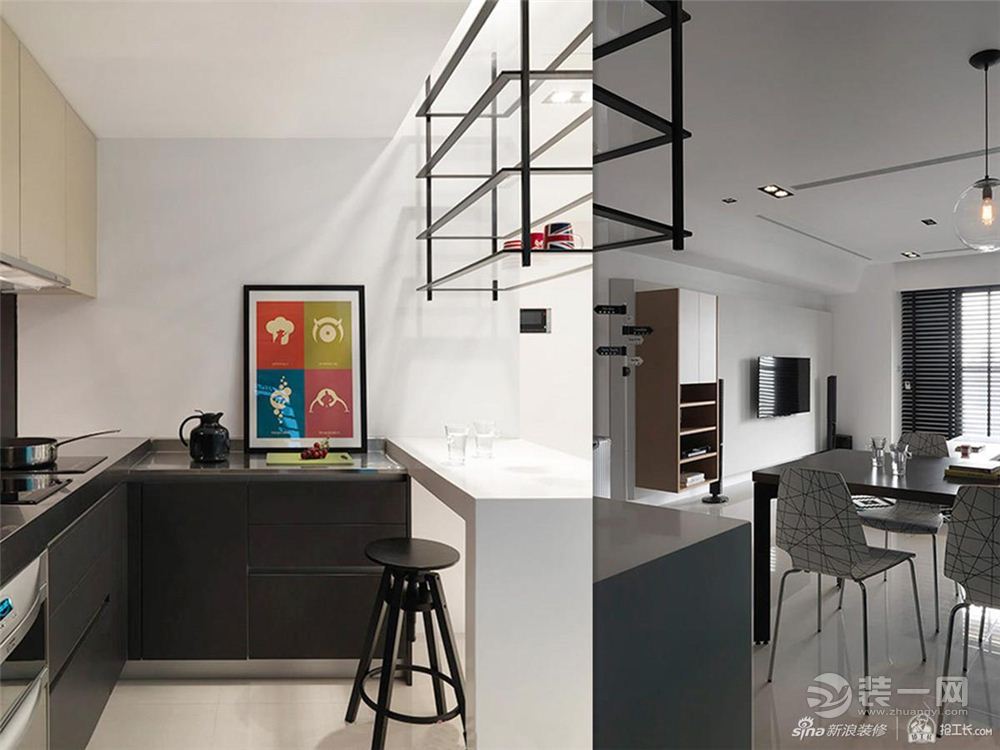 新浪装修-83平 三居室 造价 9万 现代 厨房
