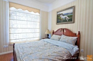 郑州保利心语122平美式乡村三居室卧室