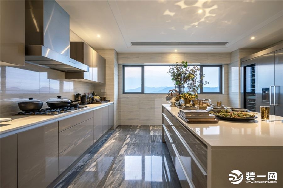 塞纳河畔欧式风格160平两居室案例造价11万--厨房