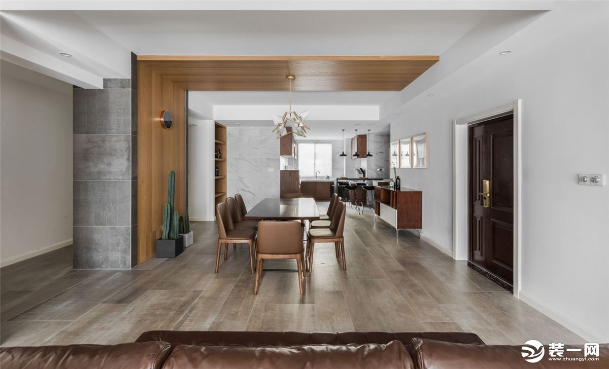 南湖国际社区117平现代风格三居室--客厅