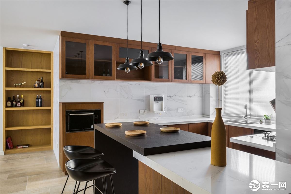 南湖国际社区117平现代风格三居室--厨房