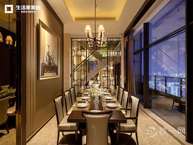 上海静安南洋家园145平米大户型欧式风格餐厅