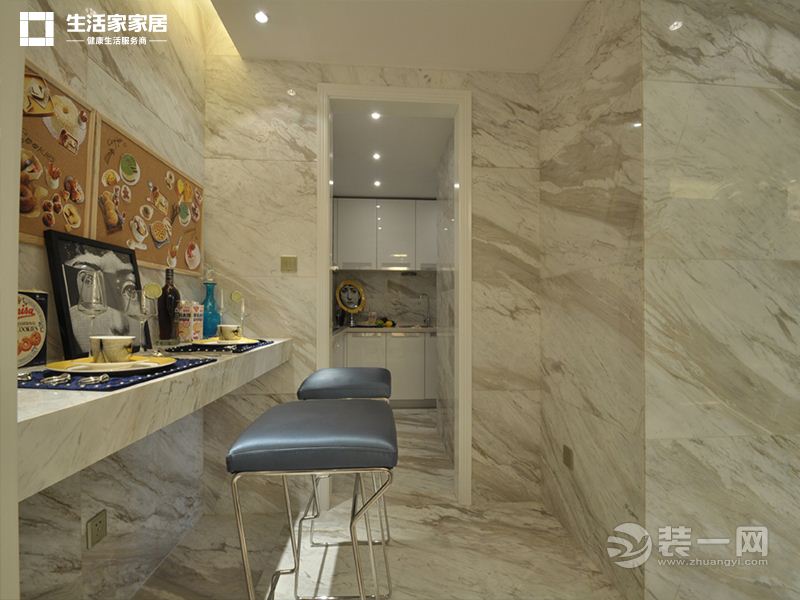 上海绿福公寓97平米两居室欧式风格玄关
