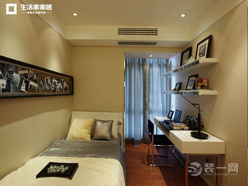 上海阳光名邸105平米三居室现代风格卧室