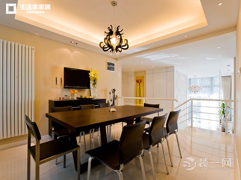 上海青之杰花园130平米三居室简约风格餐厅