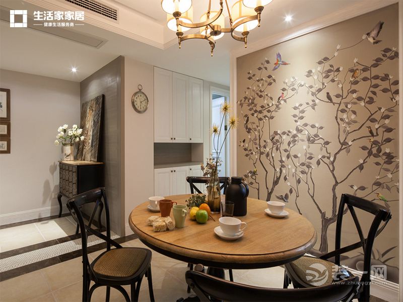 上海利星国际广场103平米两居室简美风格餐厅