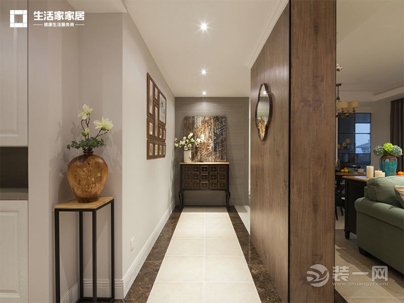 上海利星国际广场103平米两居室简美风格玄关