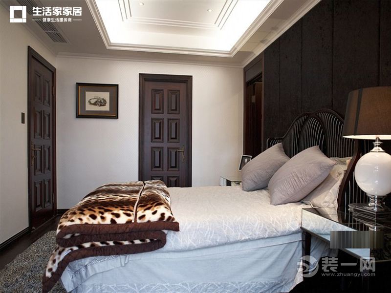 上海天籁园300平米别墅欧式风格卧室