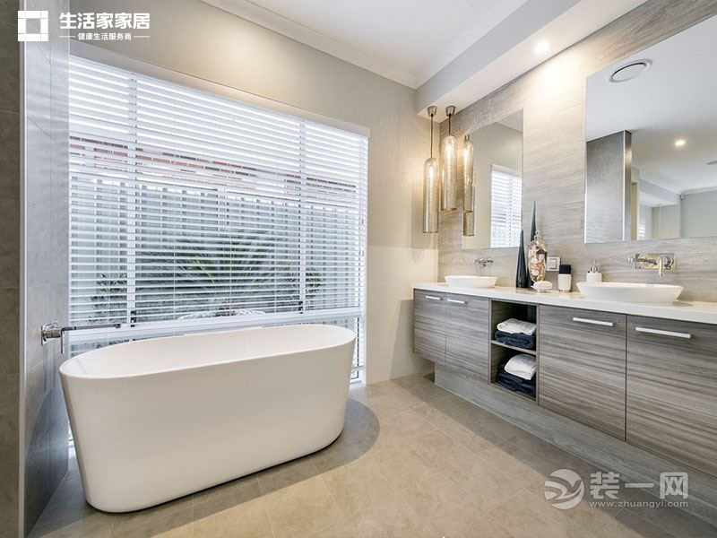 上海融创香溢天地128平米三居室简欧风格卫生间