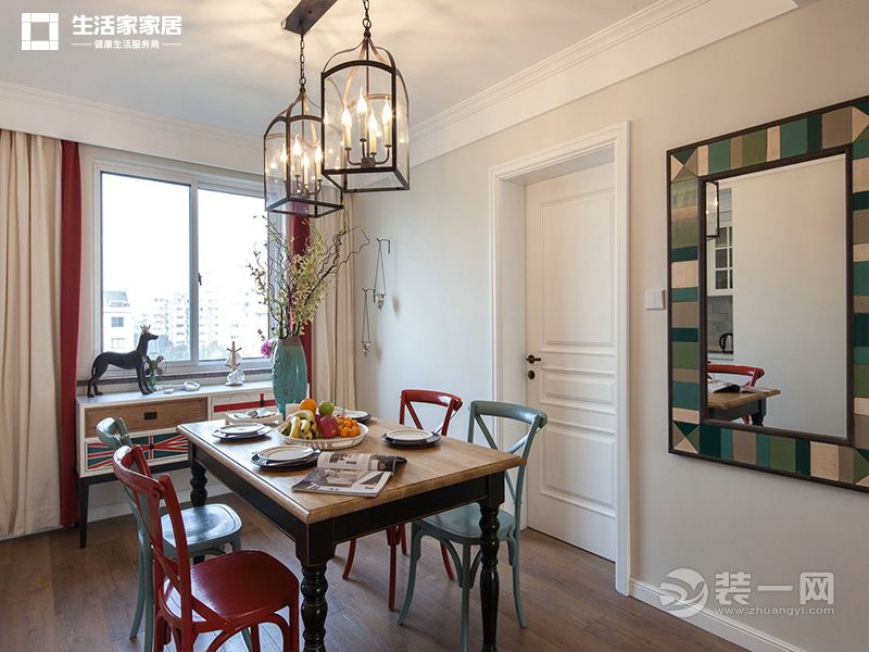 上海和丰苑115平米两居室简约风格餐厅