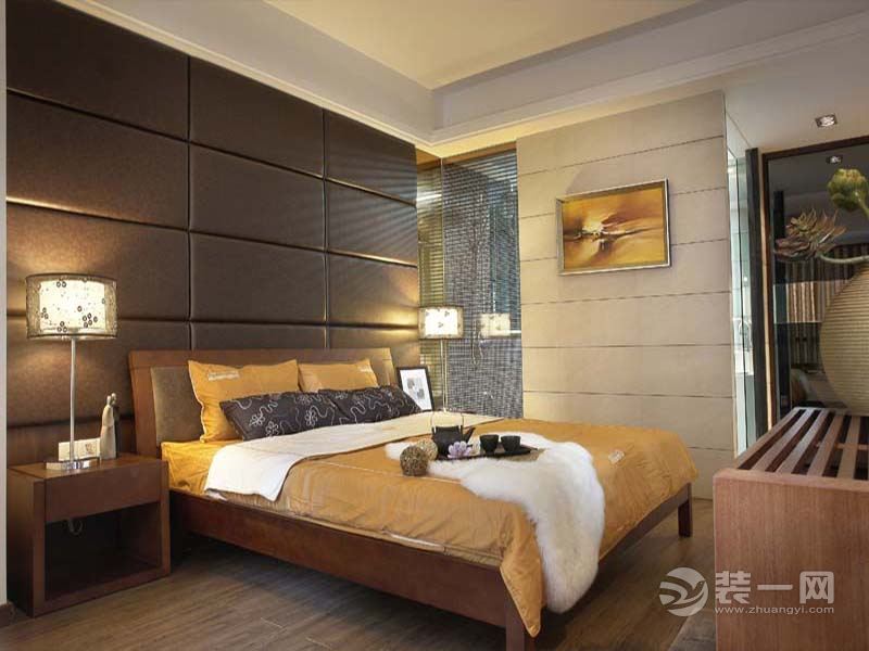 上海展宏大厦120平米三居室现代风格主卧室