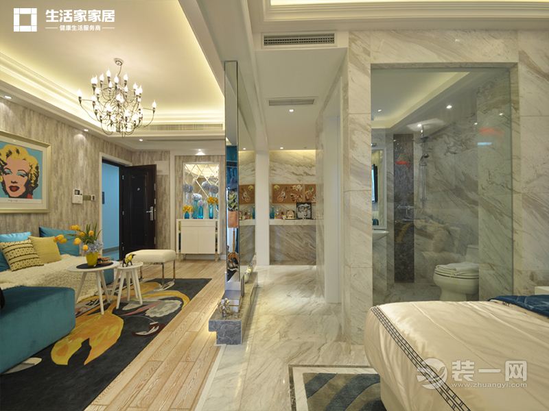 上海佘山银湖298平米别墅新古典风格客餐厅